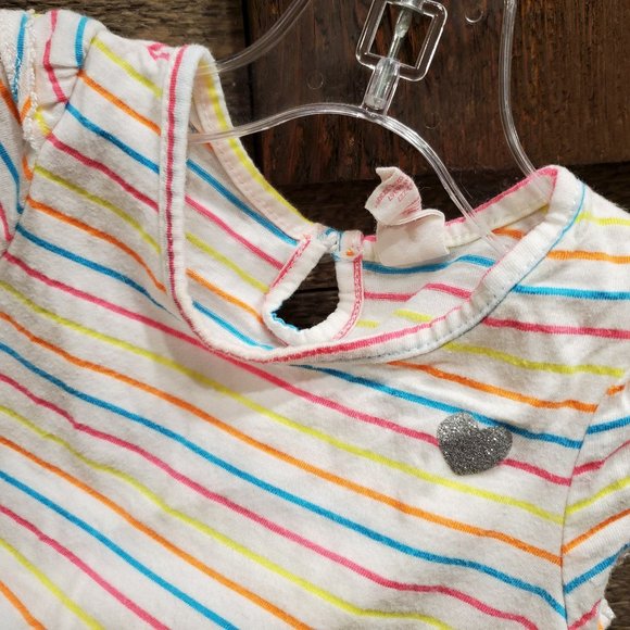 OshKosh One Piece 9mo Neon Stripe - Picture 3 of 5